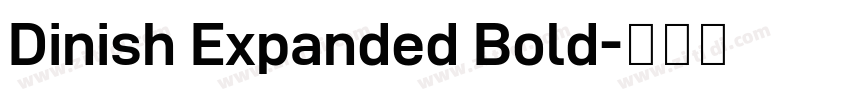 Dinish Expanded Bold字体转换